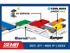 BendPak to Have 4 Booths at 2023 SEMA Show