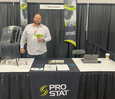 Eric Renken at the Static Solutions booth.